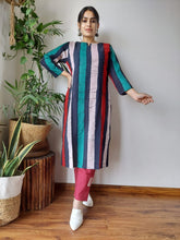 New Exclusive Hand  block printed Stitched Cotton  Kurtis with Pant